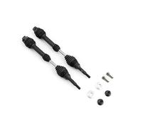 BWVMVB Drive Shaft Propshaft Rear Drive Shaft Steel Driveshaft CVD For 1/10 For Trxs For Slash For Rustler For Hoss For Stampede VXL 4X4 RC Car(Black front)