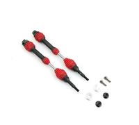 BWVMVB Drive Shaft Propshaft Rear Drive Shaft Steel Driveshaft CVD For 1/10 For Trxs For Slash For Rustler For Hoss For Stampede VXL 4X4 RC Car(Red front)