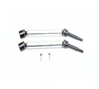 BWVMVB Drive Shaft Propshaft Steel Front Axle W. Alloy Body For LOSI 1/10 For Rock For Rey For Hammer For Rey U4 For Baja For Rey(Silver)