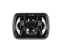 BWVMVB Front Headlight 110W 7x6'' 5X7 Inch Led Headlights Hi-Lo Beam Halo DRL H6054 H5054 6052 6053 For Jeep For Wrangler YJ For Cherokee XJ Comanche MJ Headlamp Assembly(1pcs)