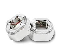 BWVMVB Front Headlight 2.5 Inch 3 Integrated Shroud Cover LED Angel Eyes Headlight Decoration Accessories For Projector Lens Car Shrouds Headlamp Assembly(3 inches,S-white yellow)