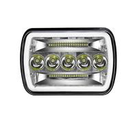 BWVMVB Front Headlight 5x7 7x6 LED Headlights H6054 H5054 Headlamp For Jeep For Wrangler YJ For Cherokee XJ Comanche MJ S10 For Blazer Express Savana Van Truck Headlamp Assembly(Type A 1 PCS)
