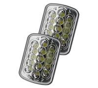 BWVMVB Front Headlight 5x7 7x6 LED Headlights H6054 H5054 Headlamp For Jeep For Wrangler YJ For Cherokee XJ Comanche MJ S10 For Blazer Express Savana Van Truck Headlamp Assembly(Type B 2 PCS)