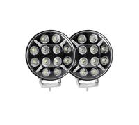 BWVMVB Front Headlight 9 Inch Round E9 Led Work Light 12V 24V Yellow White DRL Fog Lamp For Off Road Tractor Truck 4X4 4WD Car Accessories Headlamp Assembly(2PC 7inch Flashing)