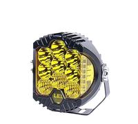 BWVMVB Front Headlight Motorcycle Headlights Auto Driving Light White Yellow LED Spotlight 3inch 5inch DRL Led Work Lamp For Niva For Lada For Offroad 4x4 For Jeep Headlamp Assembly(Yellow-5INCH-1PC)