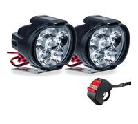BWVMVB Motorcycle Fog Light For Motorcycle Headlights LED White Bright Working Front Light Fog Lamp 1600LM Scooters Spotlight
