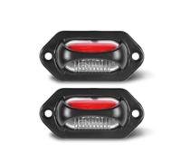 BWVMVB Rear Tail Light Lamps 2pcs 12V 24V LED License Plate White Red Side Marker Light Warning Reverse Stop Lamp For Car Trailer Truck Pickup Tractor