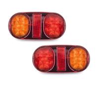 BWVMVB Rear Tail Light Lamps 2Pcs Waterproof 12 LED Tail Rear Lamps Pair Boat Trailer 12V 24V Parts For Truck Vans ATV Lorry Caravans Car Lighting