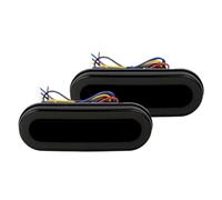 BWVMVB Rear Tail Light Lamps Oval 3 In 1 LED Tail Lights 68led Dynamic Flowing Turn Signal DRL Running For Car Truck Trailer Lorry 12V 24V