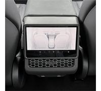 BWVMVB Tempered Glass Protective Film Rear Screen Cover For Tesla For Model 3 For Highland ABS Protector Frame Air Vent Trim Protective Cover Interior Accessories(Black)