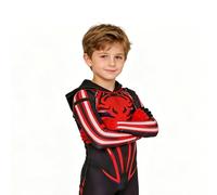Bwvryfsv Hero Costume Superhero Role Play Cosplay（Red,Kids-M）
