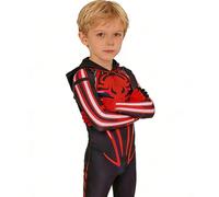 Bwvryfsv Hero Costume Superhero Role Play Cosplay（Red,Kids-XL）