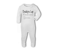 BWW Print - Daddy's Lap with kisses and love definition cute - Baby Romper Suit, 0-3 Months, Girl or Boy, New Born to 24mth
