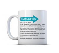BWW Print - Faragitis - Funny Definition UK Politics Gift Mug, Ceramic, 11fl.oz.