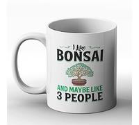 BWW Print - I Like Bonsai and Maybe Like 3 People - Gift Mug, Ceramic, 11fl.oz.