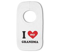 BWW Print - I Love My Grandma - Baby Pullover Bib, Boy or Girl