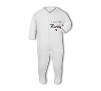 BWW Print - I Love My Mummy - Baby Grow, 0-3 Months, Girl or Boy, New Born to 24mth