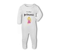 BWW Print - Im Really a Princess funny - Baby Romper Suit, 3-6 Months, Girl or Boy, New Born to 24mth