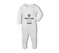 BWW Print - Keep Calm Ill Be Asleep Soon - Baby Romper Suit, New Born, Girl or Boy, New Born to 24mth