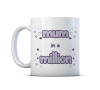 BWW Print - Mum in A Million - Cute Pun Gift Mug for Mum, Ceramic, 11fl.oz.