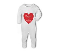 BWW Print - Mummy has my Heart cute - Baby Romper Suit, 6-12 Months, Girl or Boy, New Born to 24mth