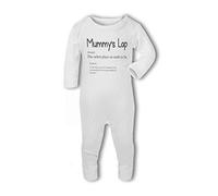 BWW Print - Mummy's Lap with kisses and love definition cute - Baby Romper Suit, 3-6 Months, Girl or Boy, New Born to 24mth