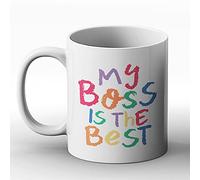 BWW Print - My Boss is The Best - Gift Mug, Ceramic, 11fl.oz.
