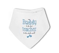 BWW Print - My Daddy/Uncle/Cousin is the Best Teacher in the World - Baby Bandana Bib, Boy or Girl