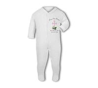 BWW Print - My Special Day with Roses personalised pink Christening/Baptism - Baby Grow, 6-12 Months, Girl or Boy, New Born to 24mth