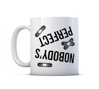 BWW Print - Nobody's Perfect - Inspirational Gift Mug for Friend, Ceramic, 11fl.oz.