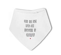 BWW Print - Only The Best Dads Get Promoted to Grandad... Fathers day gift - Baby Bandana Bib, Boy or Girl