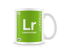 BWW Print - Periodic Table of Elements 103 Lr - Lawrencium Symbol Mug, Ceramic, 11fl.oz.