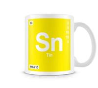 BWW Print - Periodic Table of Elements 50 Sn - Tin Symbol Mug, Ceramic, 11fl.oz.