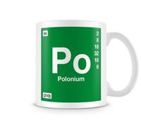BWW Print - Periodic Table of Elements 84 Po - Polonium Symbol Mug, Ceramic, 11fl.oz.