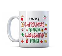 BWW Print - Personalised Christmas Movie Watching - Festive Gift Mug, Ceramic, 11fl.oz.