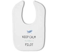 BWW Print - Pilot - Keep Calm my Daddy is a ... funny - Baby Bib, Boy or Girl
