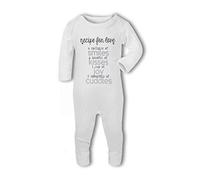 BWW Print - Recipe For Love .smiles, kisses, joy, cuddles - Baby Romper Suit, 0-3 Months, Girl or Boy, New Born to 24mth