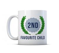 BWW Print - Second Favourite Child - Funny Gift Mug from Sibling Or Parent, Ceramic, 11fl.oz.