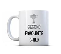 BWW Print - Second Favourite Child - Funny Sibling Gift Mug, Ceramic, 11fl.oz.