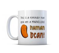 BWW Print - This is A Reminder That You are My Favourite Human Bean - Cute Friendship Mug Gift, Ceramic, 11fl.oz.