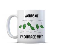 BWW Print - Words of Encourage Mint - Motivational Punny Friend Gift Mug, Ceramic, 11fl.oz.
