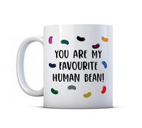 BWW Print - You are My Favourite Human Bean! - Punny Valentines Day Mug Gift, Ceramic, 11fl.oz.
