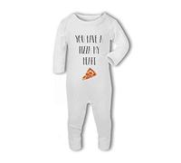 BWW Print - You Have a Pizza my Heart funny pun - Baby Romper Suit, 6-12 Months, Girl or Boy, New Born to 24mth