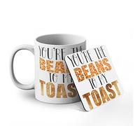 BWW Print - You're The Beans to My Toast - Mug & Coaster Gift Set