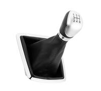 BWWIEZRS Compatible with Focus 2 MK2 FL for C-MAX 2006 2007 2008 2009 2010 2011 Gear Shifter Knob Lever Manual 5/6-Speed with Dustproof Cover Car Shift Knob(Silver,5 Speed)