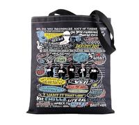 BWWKTOP Brooklyn Comedy TV Show Tote Bag Jack Fans Gifts I Want It That Way Inspired Shoulder Bag For Women Girls, 12345 Bl, L