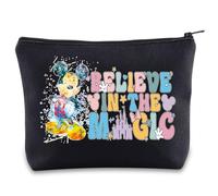 BWWKTOP Cartoon Mouse Cosmetic Makeup Bag Mouse Movie Gifts Believe In The Magic Mouse Makeup Zipper Pouch Bag Fairy Tales Merchandise, believe in the magic BL, Bag