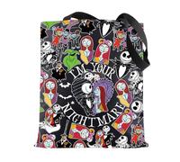BWWKTOP Jack & Sally Crossbody Bag Nightmare Santa Fans Gift Jack Messenger Bag Mayor & Lock Merch, Your Nightma-tg Bl