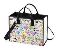 BWWKTOP K-Pop Cosmetic Makeup Bag Korean Group Fans Gift Korean Members Travel Zipper Pouch Bag, ATEEZ BG, Bag