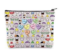 BWWKTOP K-Pop Cosmetic Makeup Bag Korean Group Fans Gift Korean Members Travel Zipper Pouch Bag, Yunh Mb, Bag